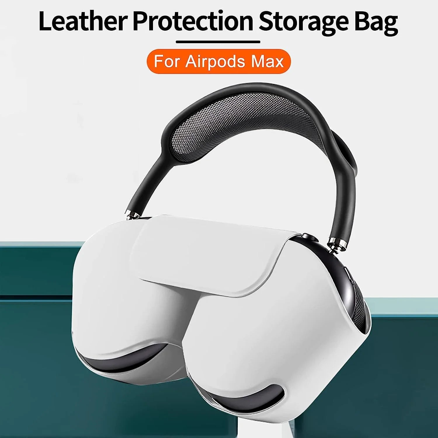 Funda protectora inteligente para auriculares AirPods Max, fundas de cuero PU, bolsas suaves para auriculares, accesorios para auriculares